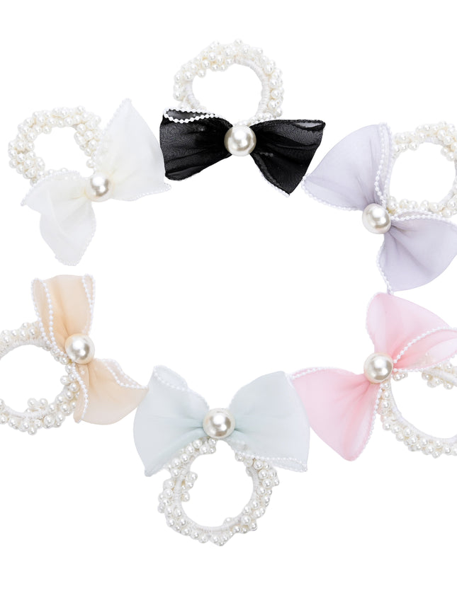kids atelier mimi tutu Sheer Bow Scrunchie Set  