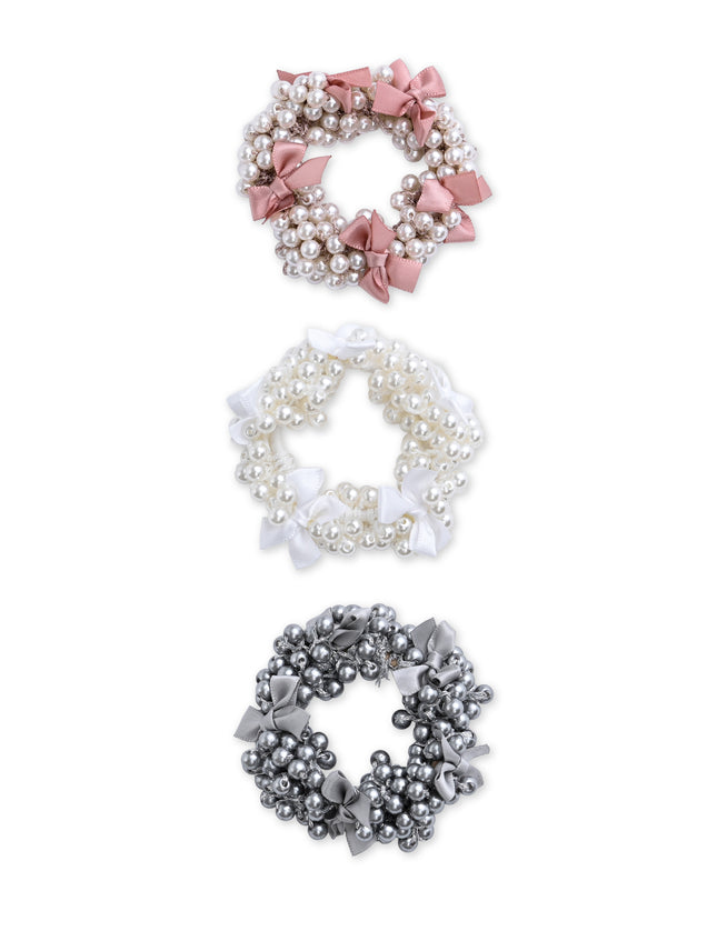kids atelier mimi tutu Beaded Bow Scrunchie Set