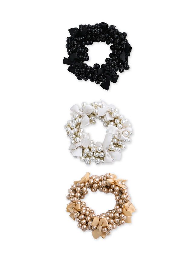 kids atelier mimi tutu Beaded Bow Scrunchie Set