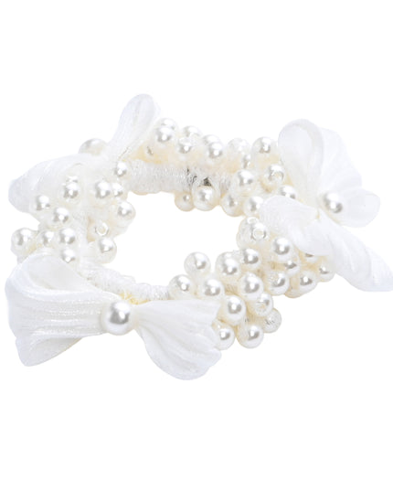 kids atelier mimi tutu Pearl Cluster Bow Scrunchie Set