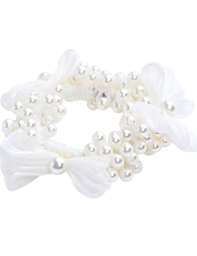 kids atelier mimi tutu Pearl Cluster Bow Scrunchie Set