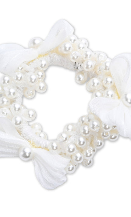 kids atelier mimi tutu Pearl Cluster Bow Scrunchie Set