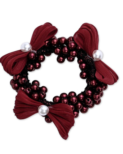 kids atelier mimi tutu Pearl Cluster Bow Scrunchie Set