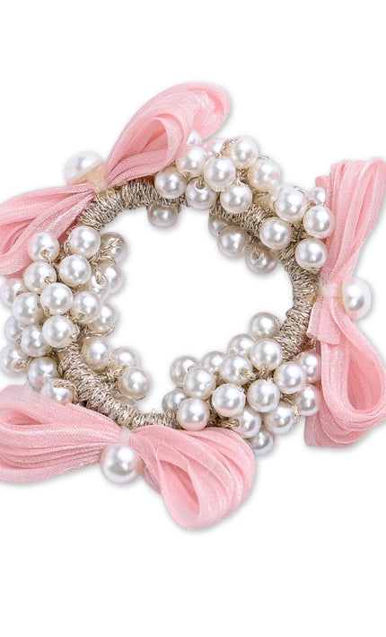 kids atelier mimi tutu Pearl Cluster Bow Scrunchie Set