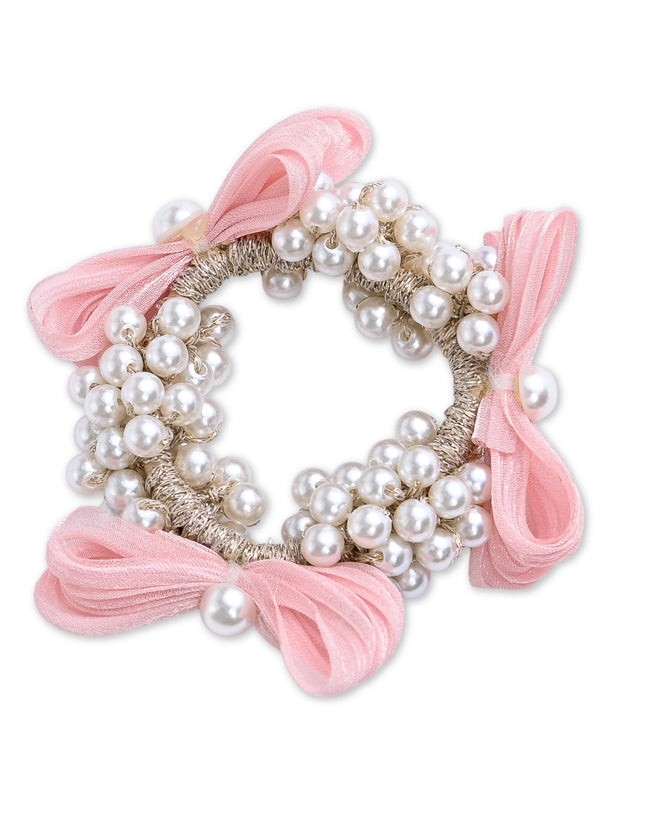 kids atelier mimi tutu Pearl Cluster Bow Scrunchie Set