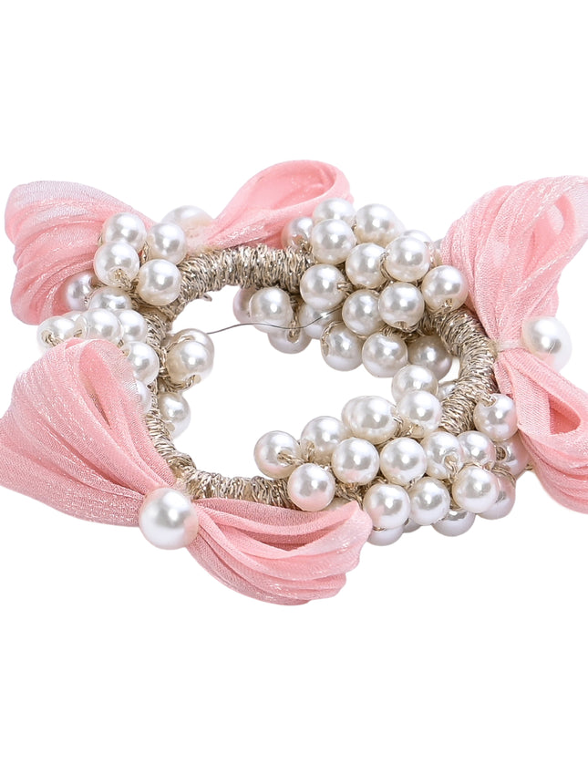 kids atelier mimi tutu Pearl Cluster Bow Scrunchie Set