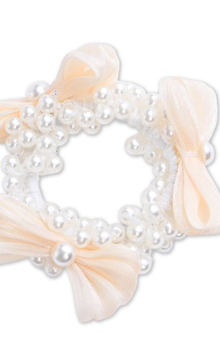 kids atelier mimi tutu Pearl Cluster Bow Scrunchie Set