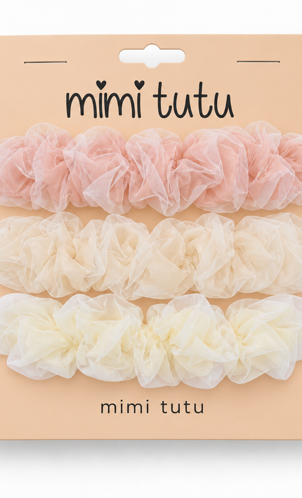 kids atelier mimi tutu Sheer Mesh Scrunchie Set
