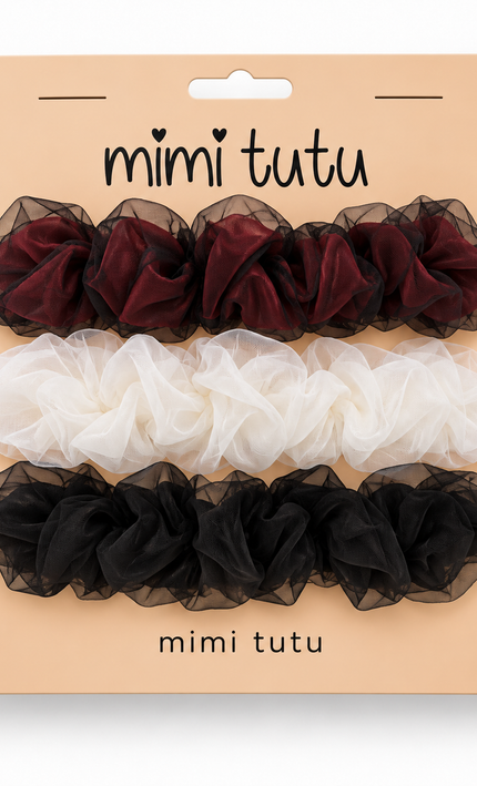 kids atelier mimi tutu Sheer Mesh Scrunchie Set