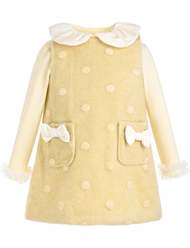 kids atelier mimi tutu Light Yellow Maura Sweetbow Dress Sets