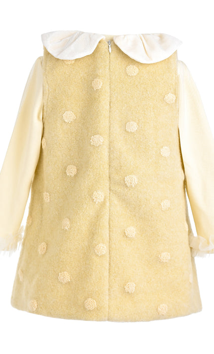 kids atelier mimi tutu Light Yellow Maura Sweetbow Dress Sets