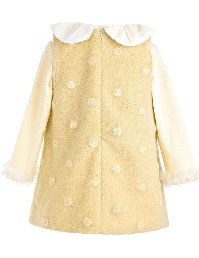 kids atelier mimi tutu Light Yellow Maura Sweetbow Dress Sets