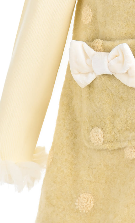 kids atelier mimi tutu Light Yellow Maura Sweetbow Dress Sets