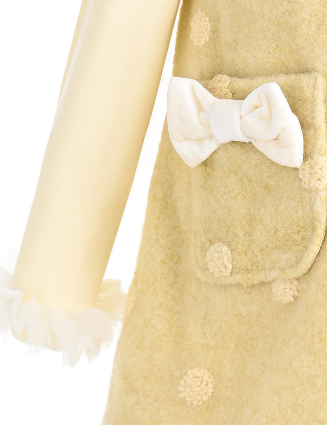 kids atelier mimi tutu Light Yellow Maura Sweetbow Dress Sets