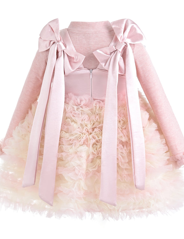kids atelier mimi tutu Blush Pink Madeleine Enchanted Two‑Piece Dress Set