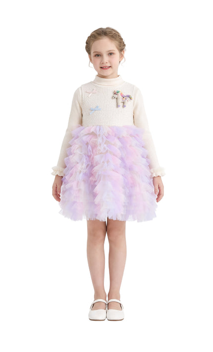 kids atelier mimi tutu Light Purple Annelise Fairy‑Twirl Dress Sets