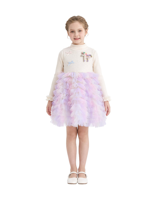 kids atelier mimi tutu Light Purple Annelise Fairy‑Twirl Dress Sets