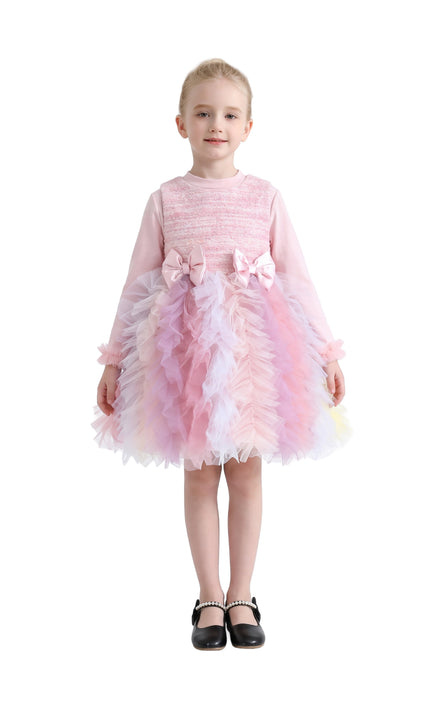 kids atelier mimi tutu Blush Pastel Emira Bow Dress Sets