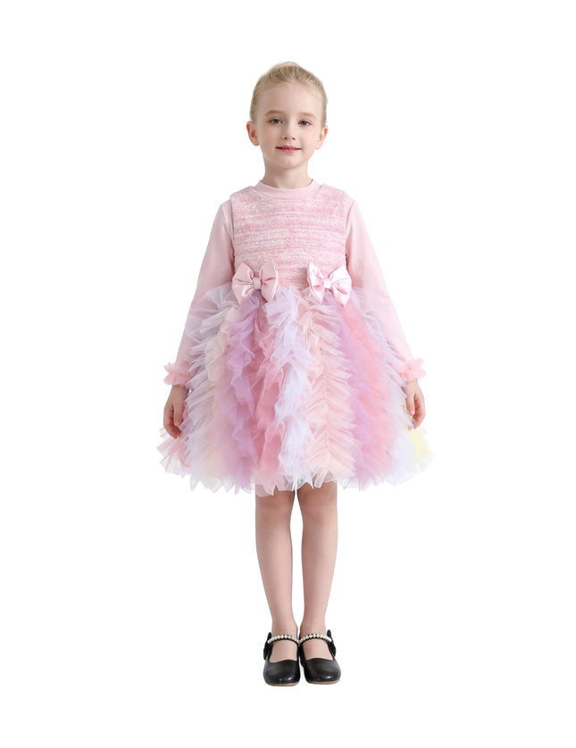 kids atelier mimi tutu Blush Pastel Emira Bow Dress Sets
