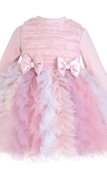 kids atelier mimi tutu Blush Pastel Emira Bow Dress Sets