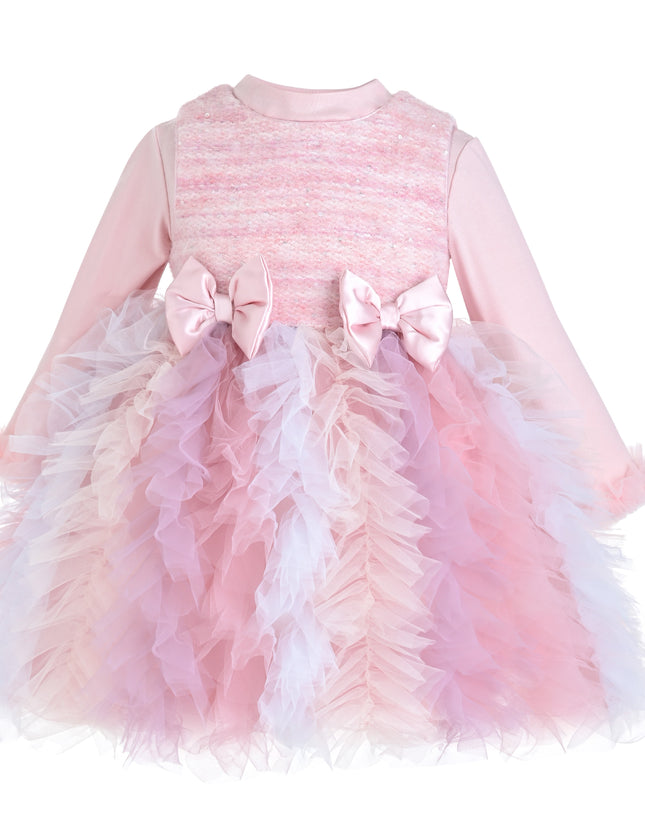 kids atelier mimi tutu Blush Pastel Emira Bow Dress Sets