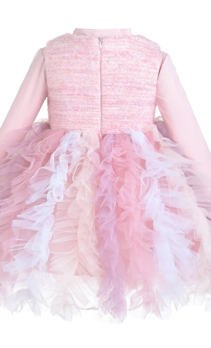 kids atelier mimi tutu Blush Pastel Emira Bow Dress Sets