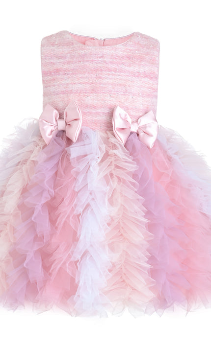 kids atelier mimi tutu Blush Pastel Emira Bow Dress Sets