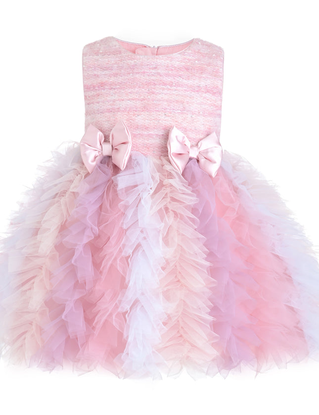 kids atelier mimi tutu Blush Pastel Emira Bow Dress Sets