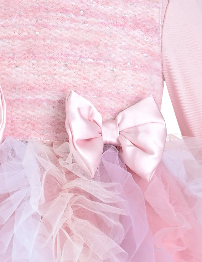kids atelier mimi tutu Blush Pastel Emira Bow Dress Sets