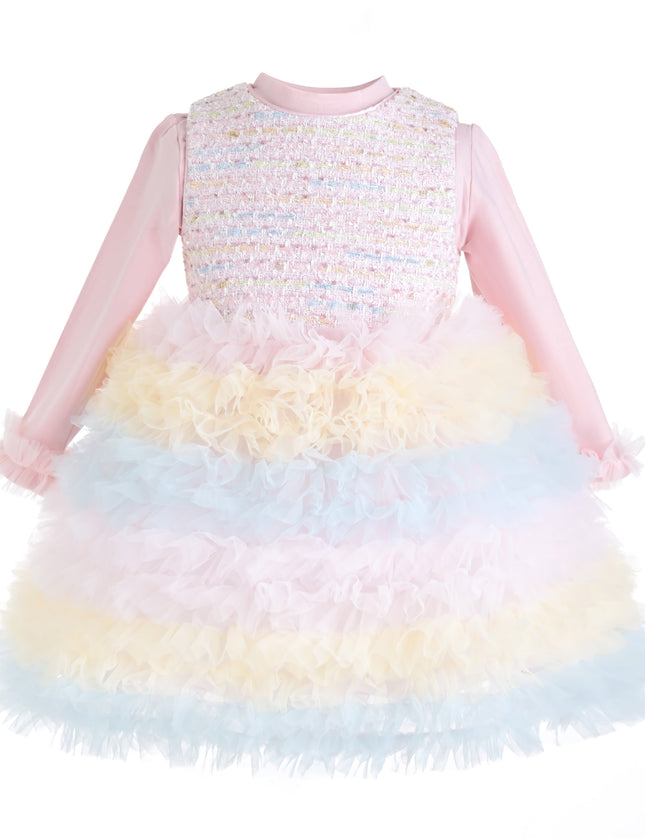 kids atelier mimi tutu Soft Pink Calina Bow Dress Sets