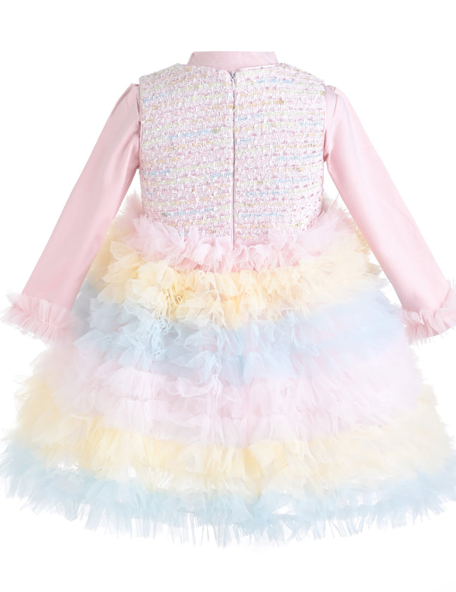 kids atelier mimi tutu Soft Pink Calina Bow Dress Sets