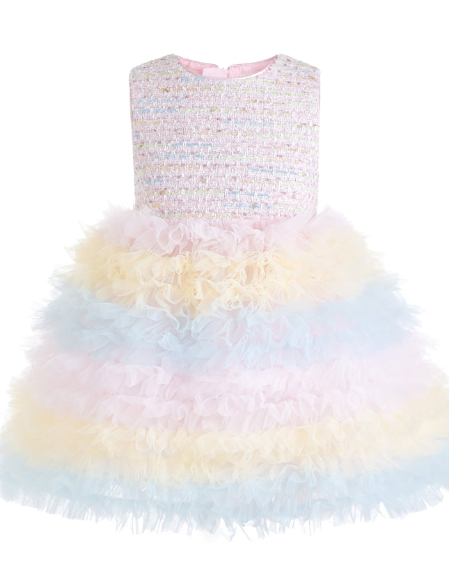 kids atelier mimi tutu Soft Pink Calina Bow Dress Sets