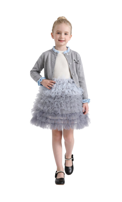 kids atelier mimi tutu Slate Blue Nola Daydream Dress Sets