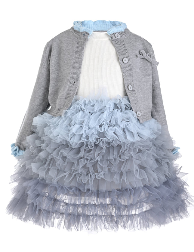 kids atelier mimi tutu Slate Blue Nola Daydream Dress Sets