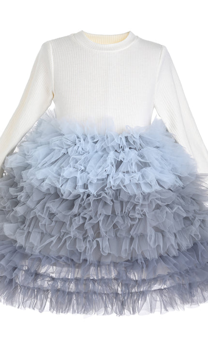 kids atelier mimi tutu Slate Blue Nola Daydream Dress Sets