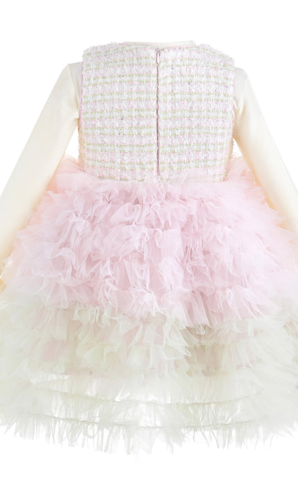 kids atelier mimi tutu Light Pink Lina Pixie‑Twirl Dress Sets