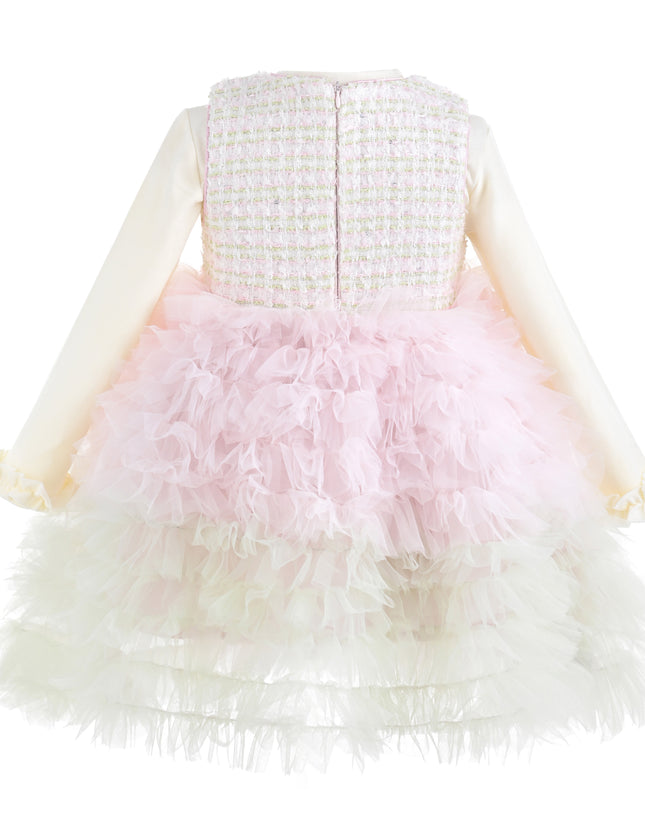 kids atelier mimi tutu Light Pink Lina Pixie‑Twirl Dress Sets