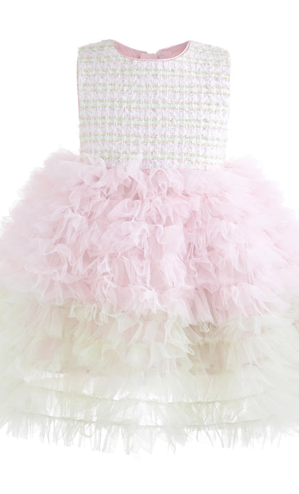 kids atelier mimi tutu Light Pink Lina Pixie‑Twirl Dress Sets