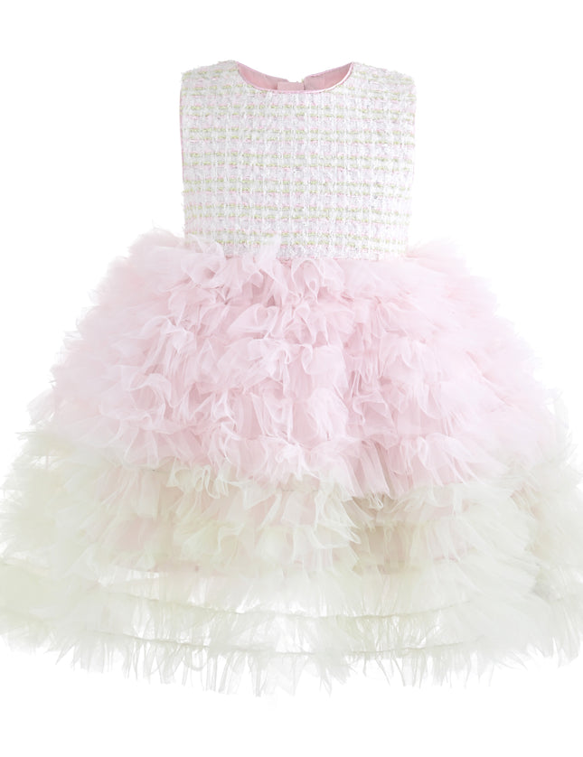kids atelier mimi tutu Light Pink Lina Pixie‑Twirl Dress Sets