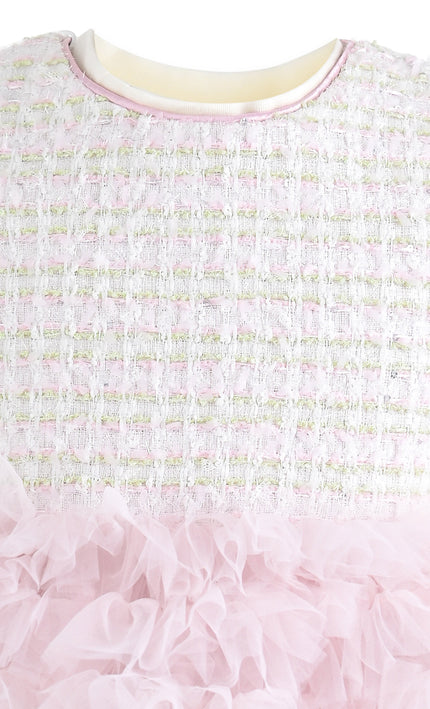 kids atelier mimi tutu Light Pink Lina Pixie‑Twirl Dress Sets