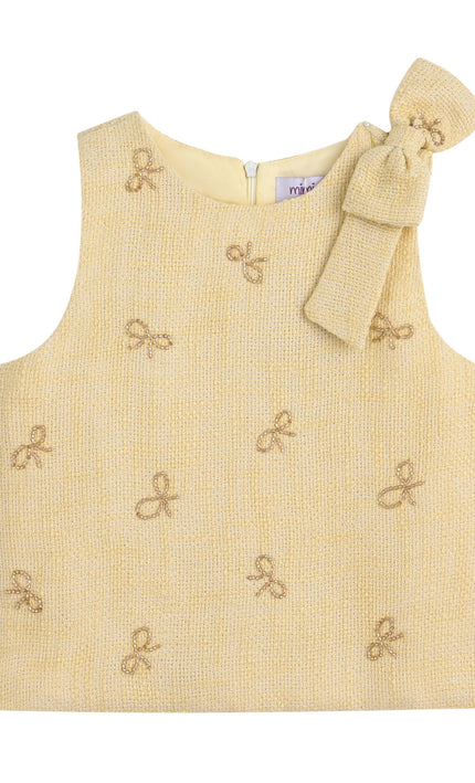 kids atelier mimi tutu Yellow Maxine Bow Set