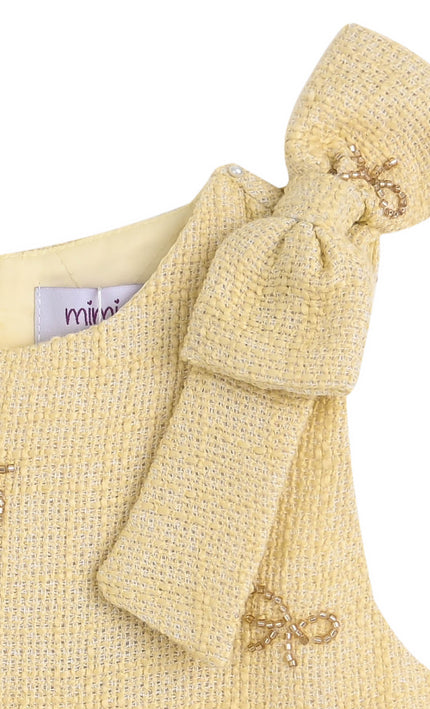 kids atelier mimi tutu Yellow Maxine Bow Set