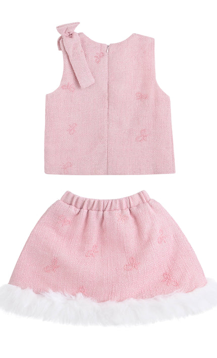 kids atelier mimi tutu Pink Maxine Bow Set
