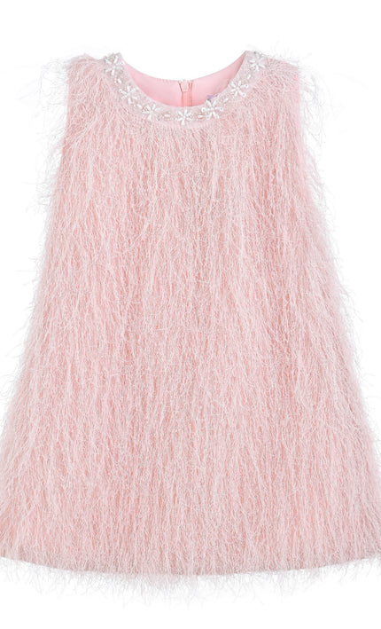 kids atelier mimi tutu Pink Ivana Textured Dress