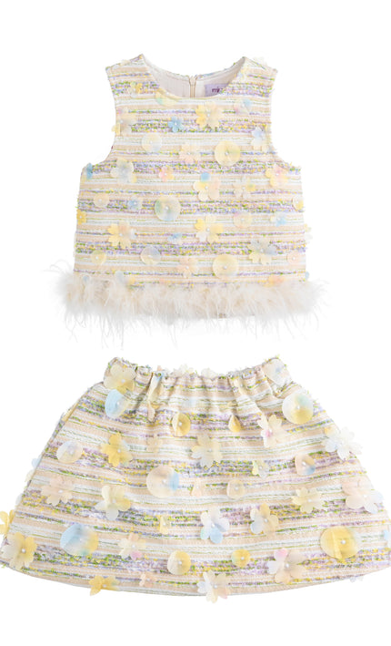kids atelier mimi tutu Multicolor Georgina Stripe Set