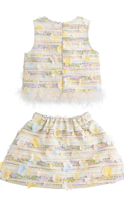 kids atelier mimi tutu Multicolor Georgina Stripe Set