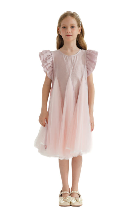 Pink Frill Tulle Dress
