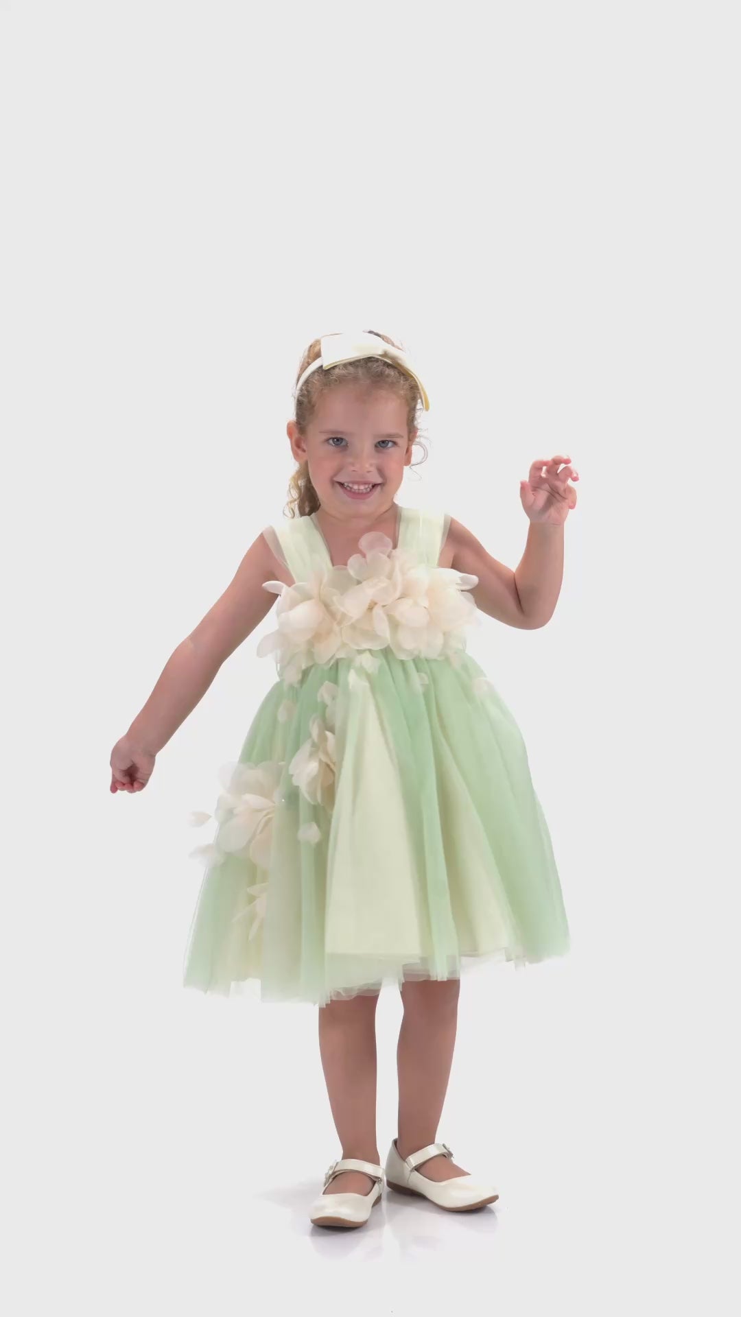 Green Kyra Floral Dress - Tulleen.com