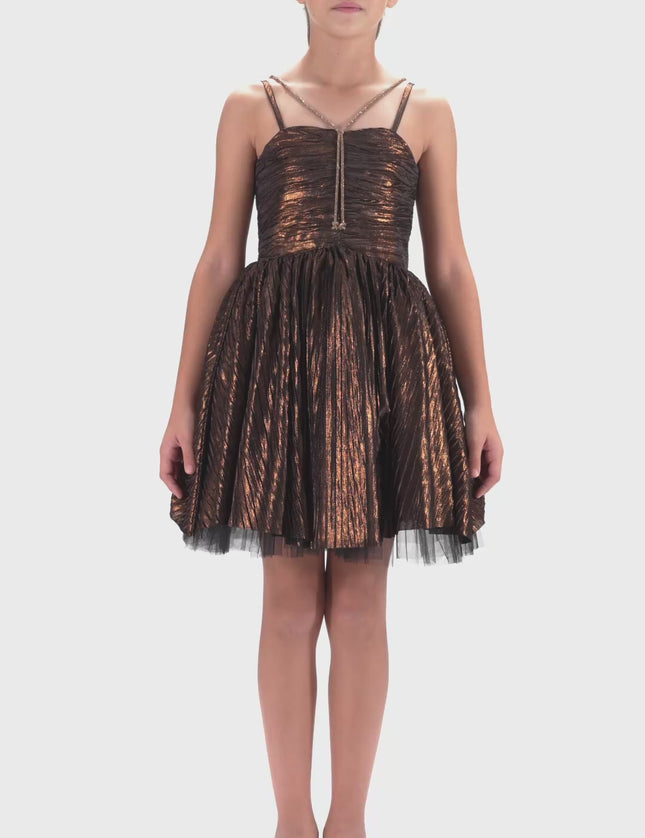 Kidsatelier-tulleen-TJ-3120-Bronze-gianotta-strapped-dress