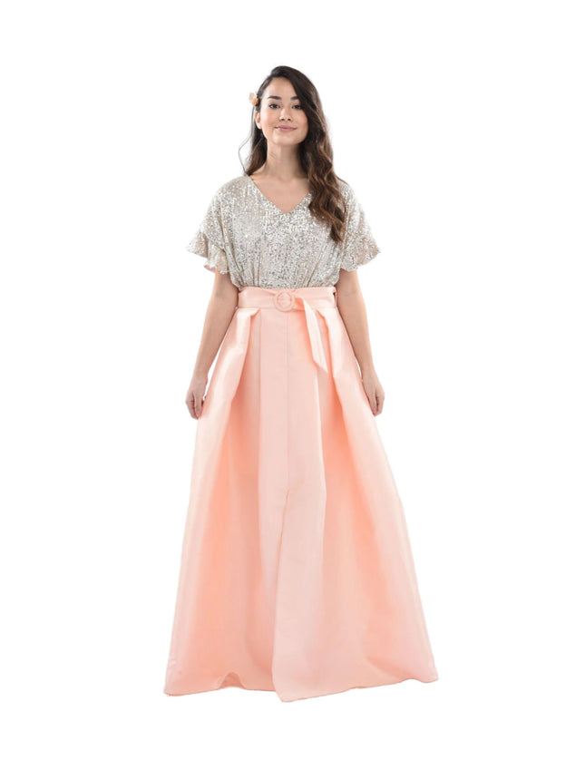 kidsatelier-tulleen-3006-Powder-peach-arcola-glimmer-tulle-gown